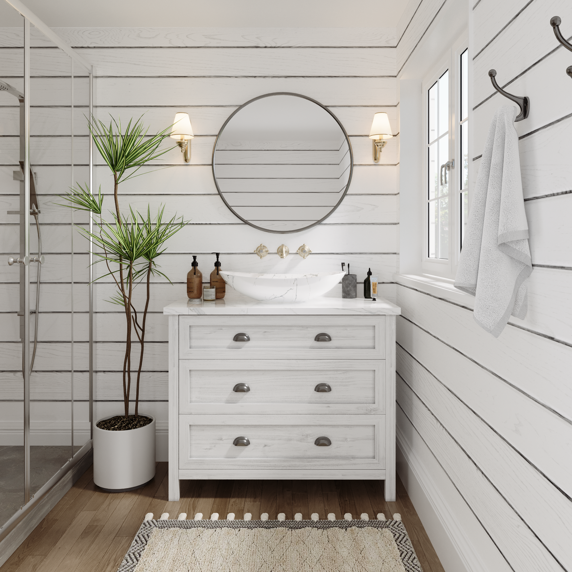 23" x 14" Oval Vessel Bathroom Sink, Easy to Clean