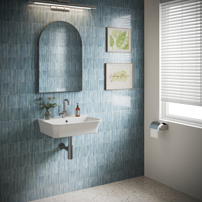 DeerValley DV-1WS0476 Wall Mounted Sink Vitreous China Rectangular Basin with Overflow