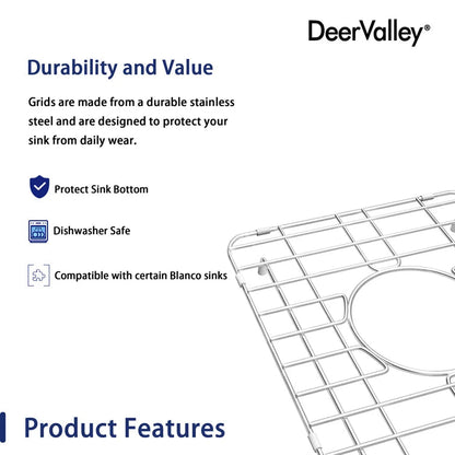 DeerValley Bath DeerValley DV-K028G04 13" x 11.25" Sink Grid -Set of 2 (Compatible with DV-1K028) Kitchen Accessories