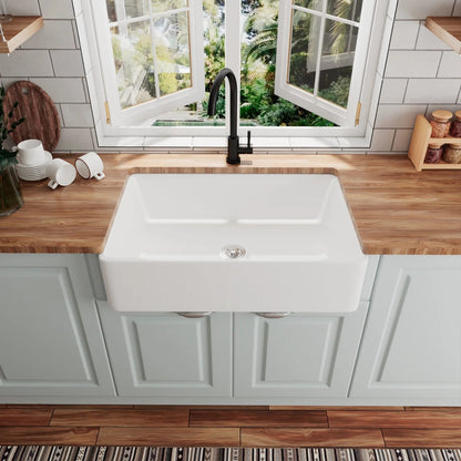 DeerValley Bath DeerValley DV-1K119 Feast 33" L x 20" W Ceramic Farmhouse Kitchen Sink Kitchen Sink