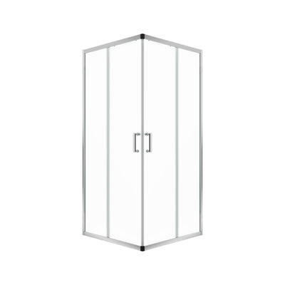 DeerValley DV-1SD0215 Sliding Shower Door, Tempered Glass & Quick-Release Rollers