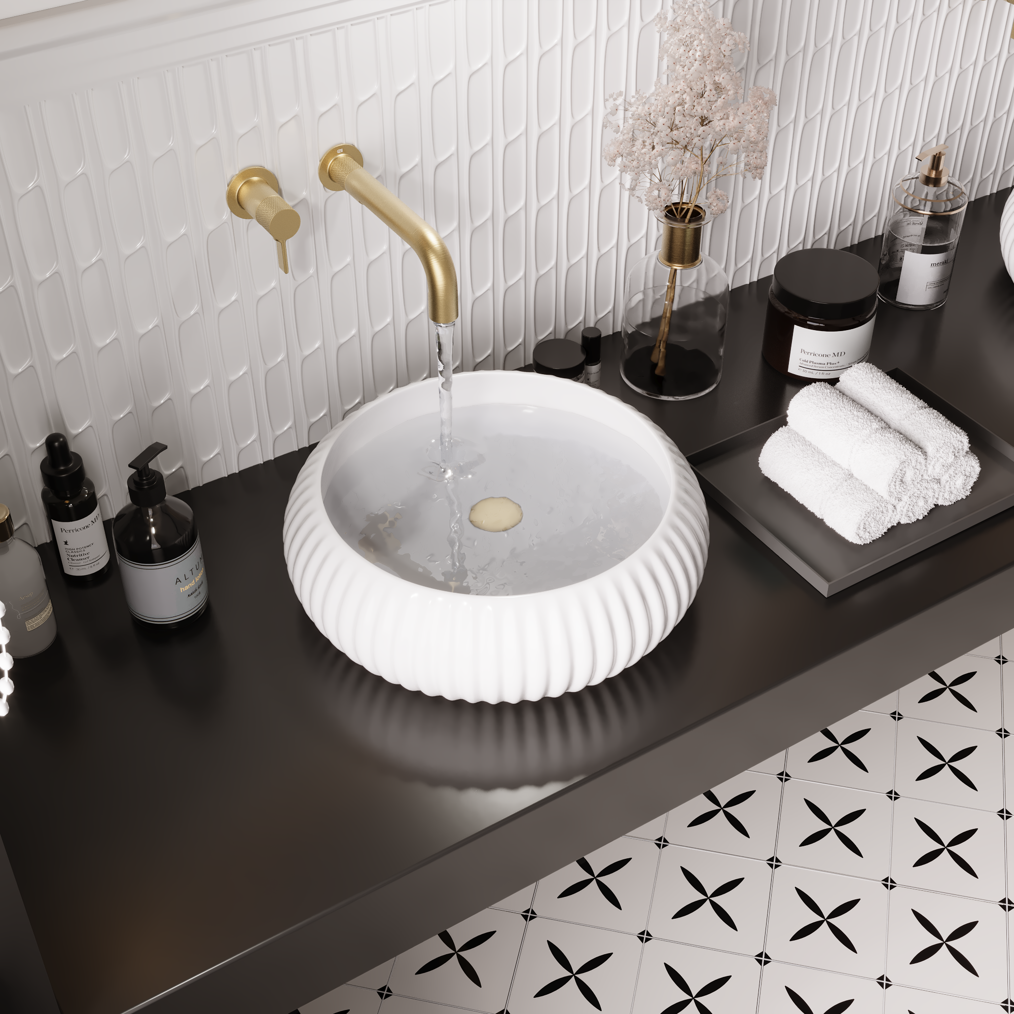 15.7"x 5.1" Round Vessel Sink, Easy to Clean