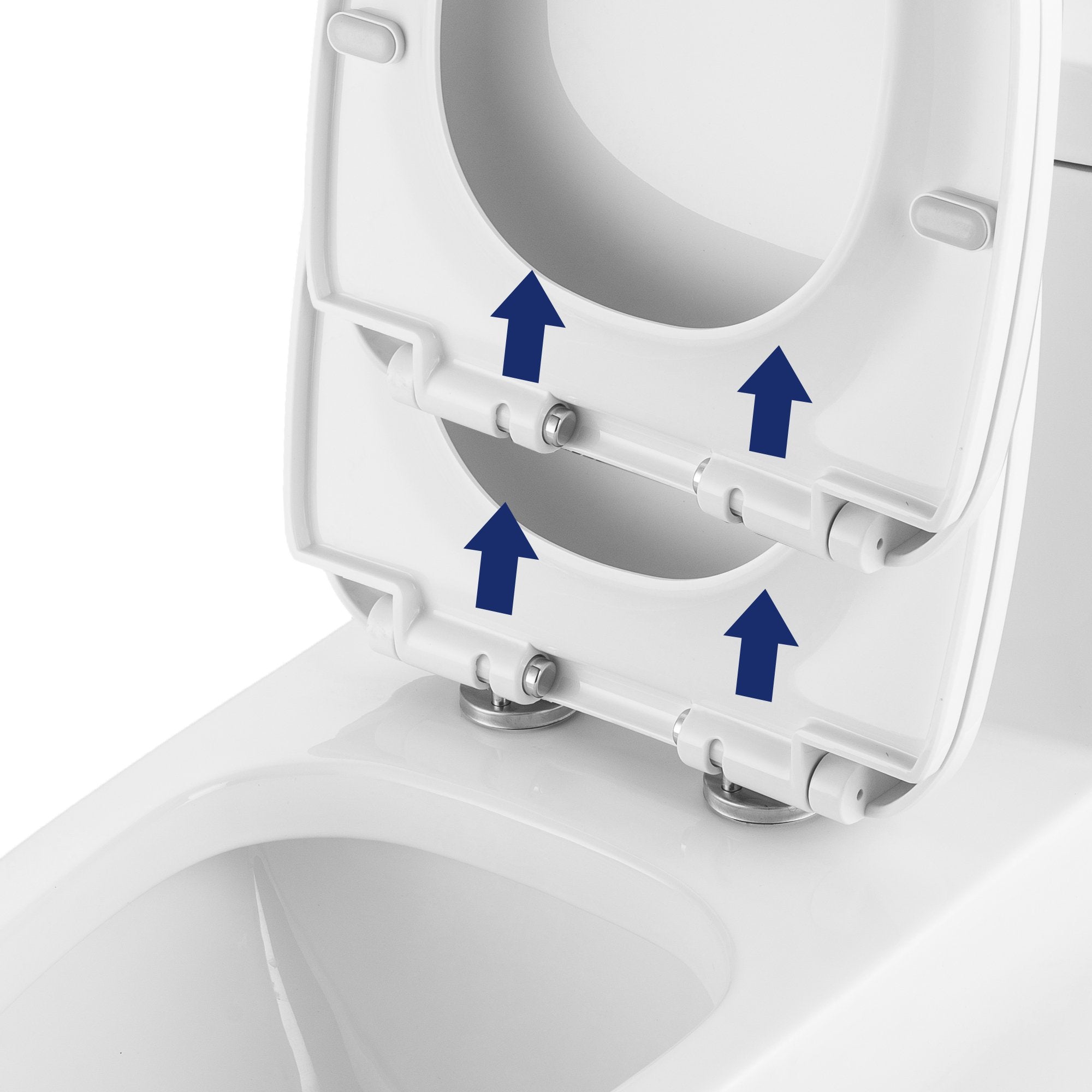 DeerValley Bath DeerValley DV-F026S11 Quick-Release Plastic Elongated polypropylene Seat (Fit with DV-1F026) Toilet Seats