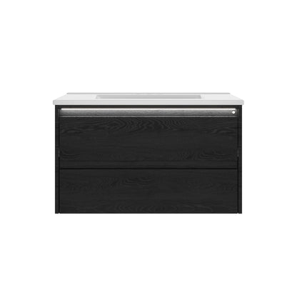 DeerValley DV-1BV0600W Shaker Bathroom Vanity, Integrated Sink & Space-Saving