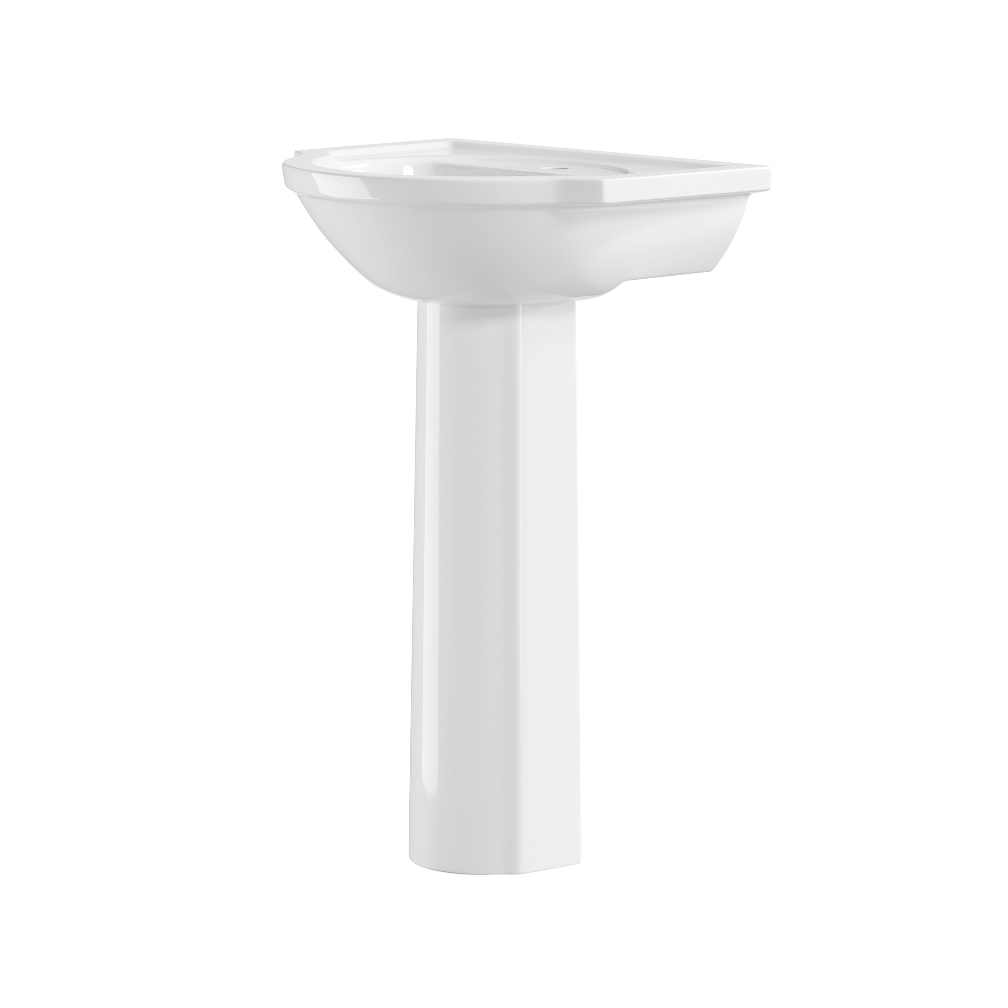 DeerValley DV-1P532 Pedestal Sink – Scratch Resistant & Easy Install