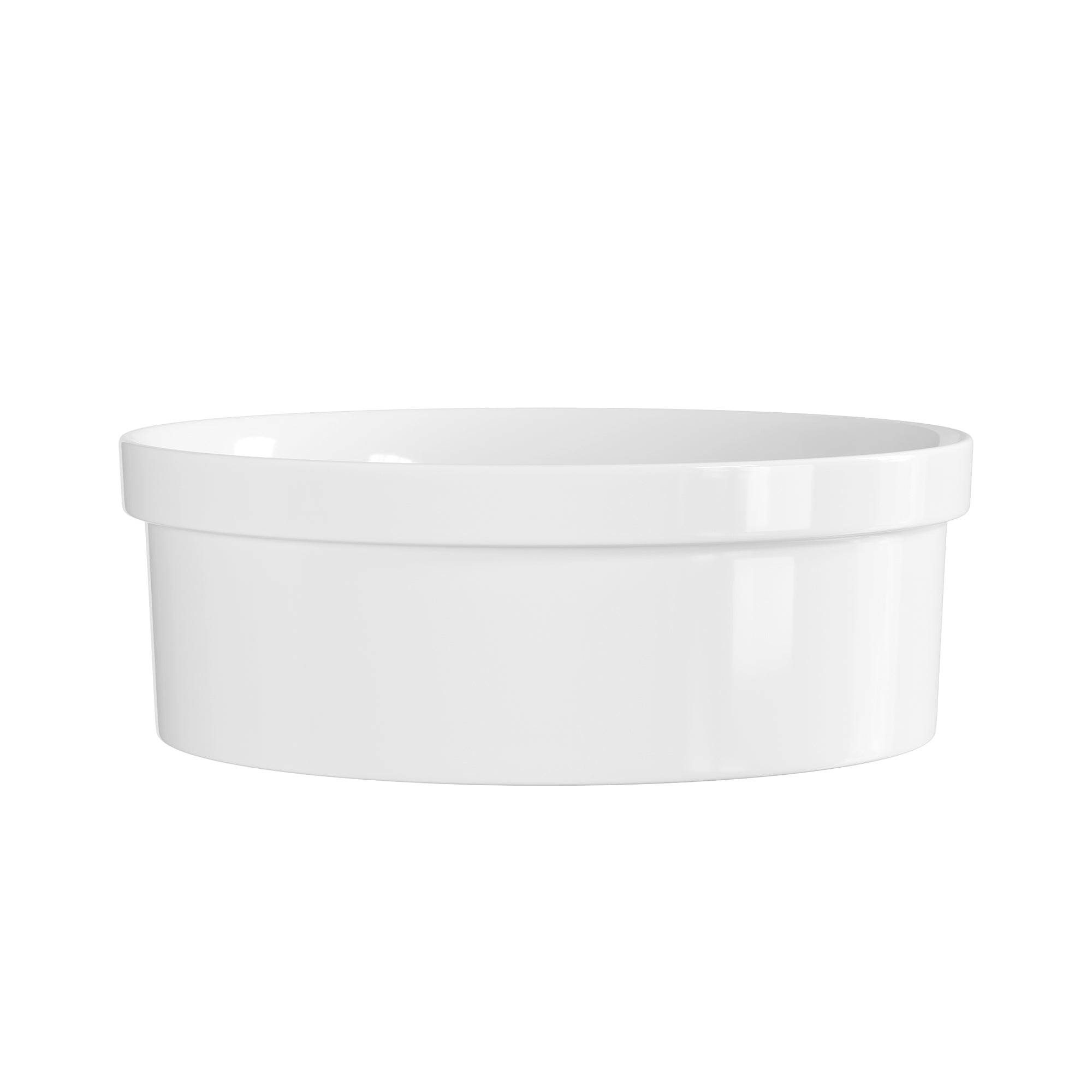 DeerValley DV-1V0473/DV-1V0475 Vessel Sink, Round Non-Porous Ceramic, No-Overflow