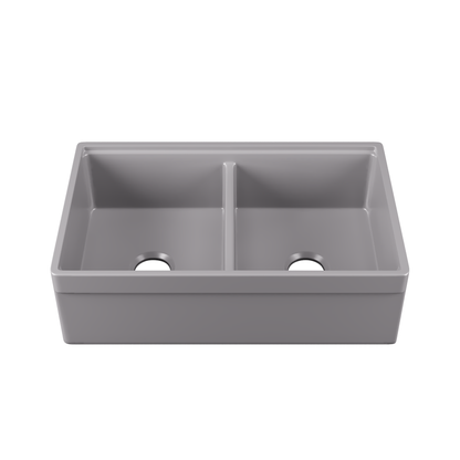 32.87" L x 20" W Rectangular Workstation Farmhouse Kitchen Sink, Easy-Cleaning With Multiple Colors