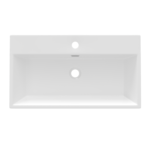 DV-1CS0118A 30" Rectangular Console Bathroom Sink, Single Faucet Hole
