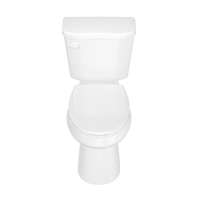 DeerValley DV-2F0386 17 in. ADA Chair Height Two-Piece Elongated Toilet, 1.28 GPF Single Flush, MaP 1000g, Soft-Close Seat, White