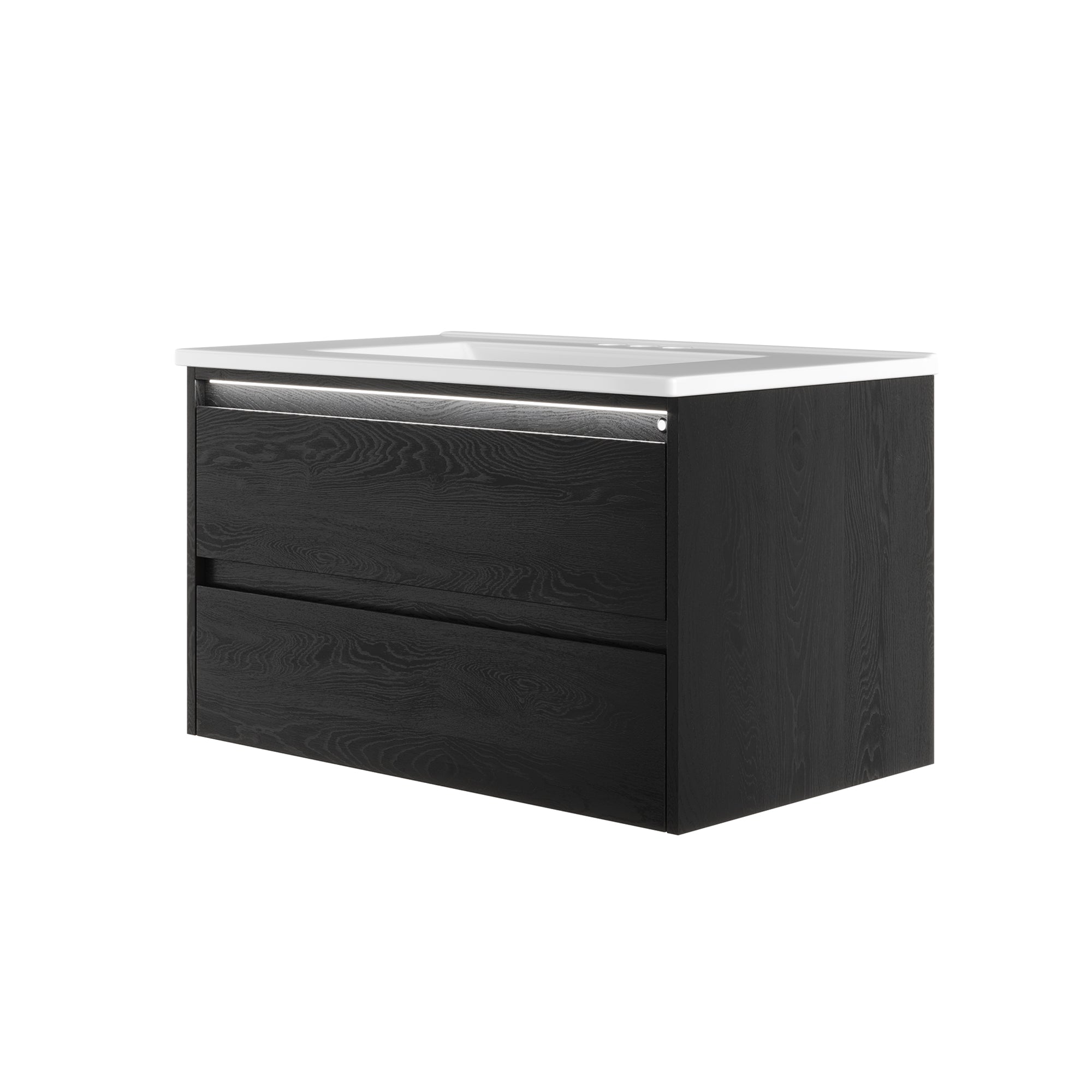 DeerValley DV-1BV0600W Shaker Bathroom Vanity, Integrated Sink & Space-Saving
