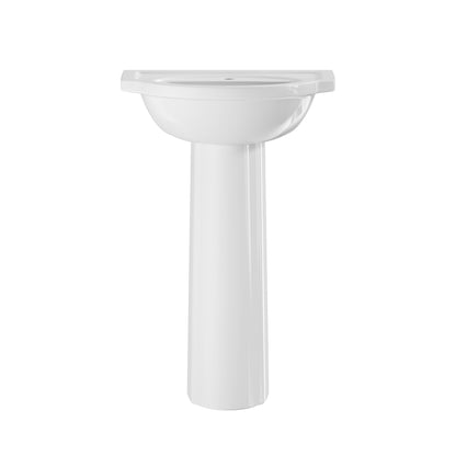 DeerValley DV-1P532 Pedestal Sink – Scratch Resistant & Easy Install