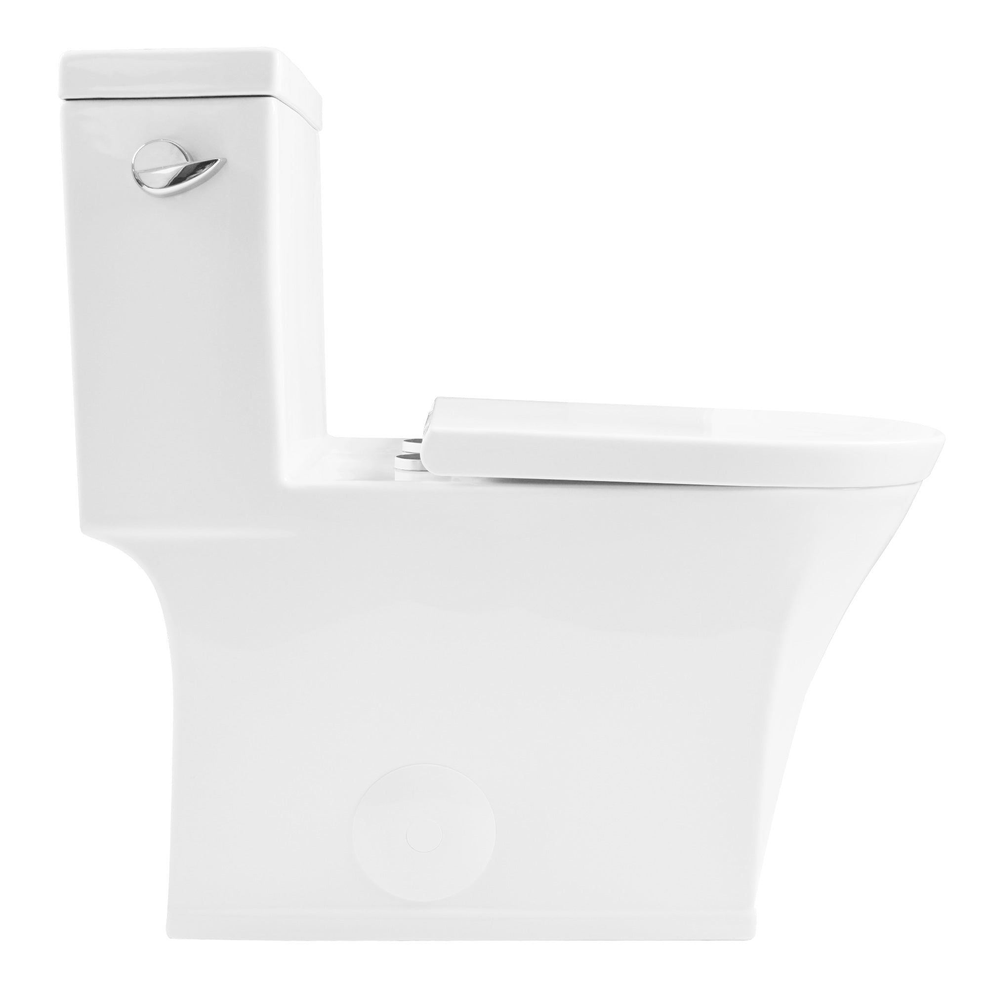 One-Piece Elongated Toilet, Dual-Flush Glazed Surface with Multiple Types