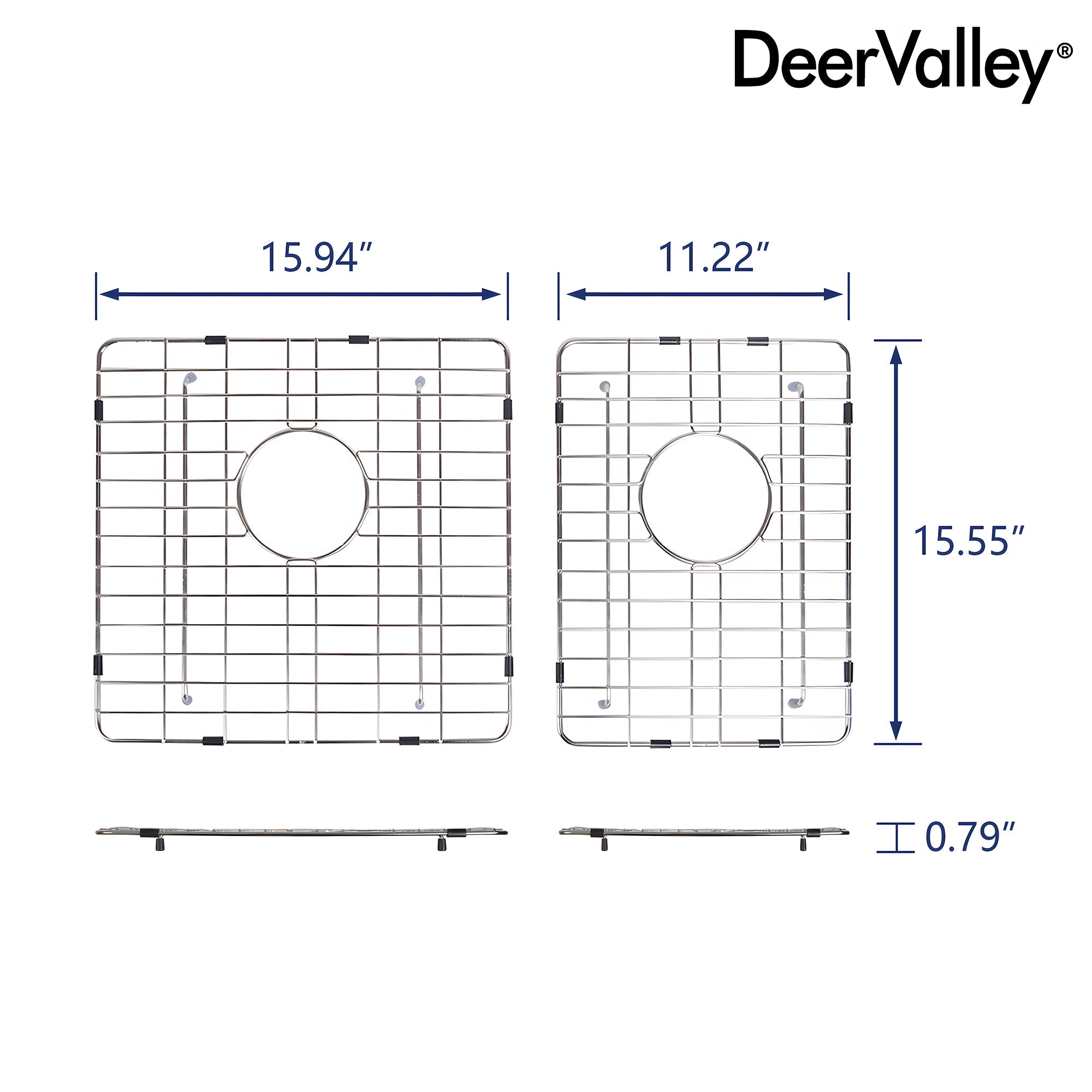 DeerValley DV-K705G17 15.94" x 15.55" Kitchen Sink Grid (Compatible with DV-1K705)