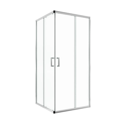 DeerValley DV-1SD0215 Sliding Shower Door, Tempered Glass & Quick-Release Rollers