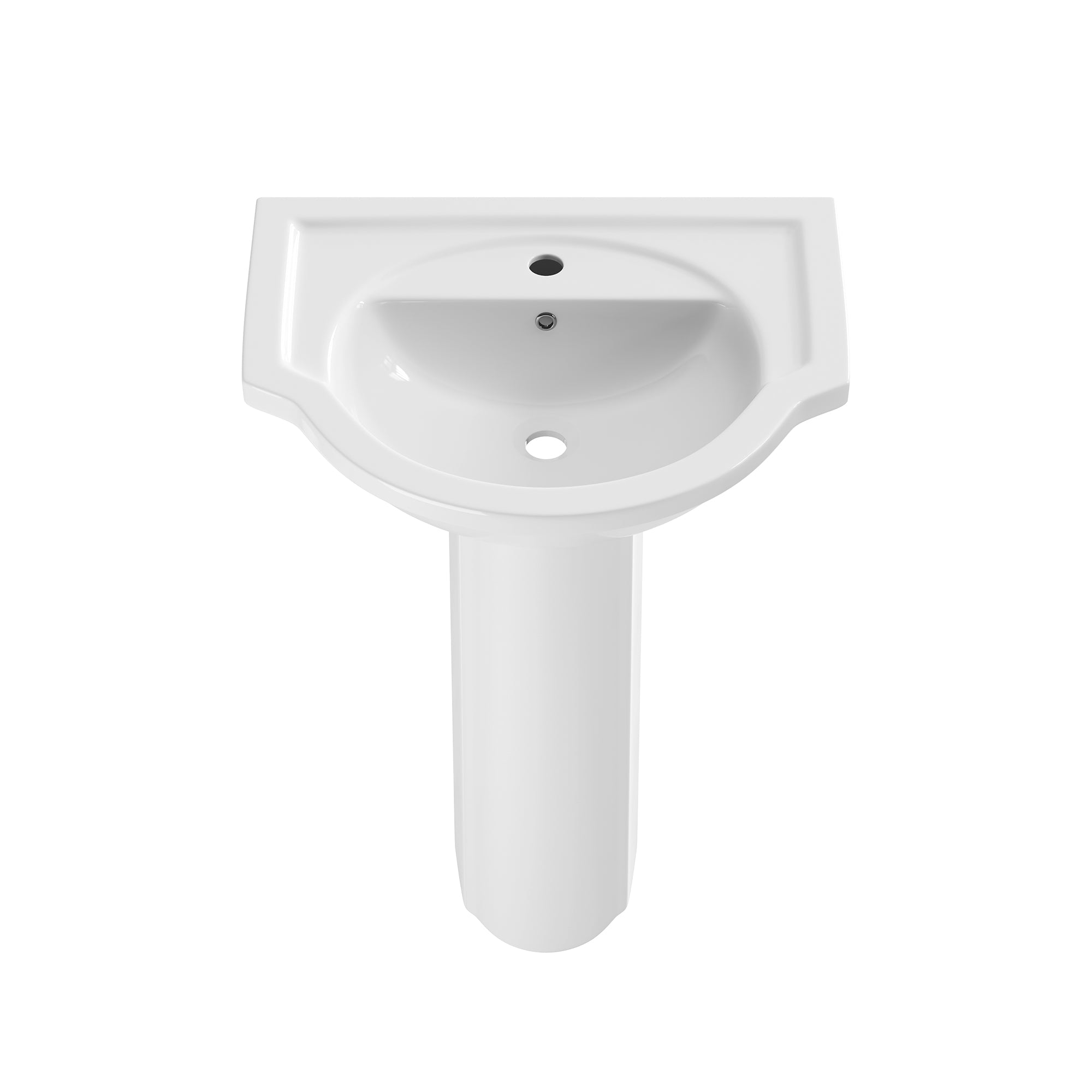 DeerValley DV-1P532 Pedestal Sink – Scratch Resistant & Easy Install