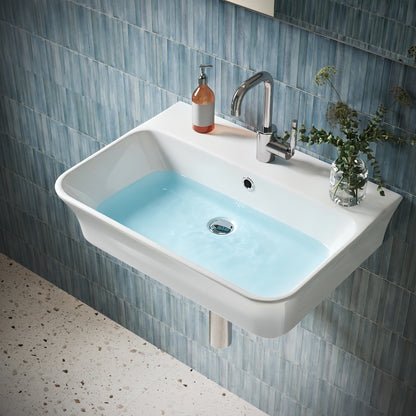 DeerValley DV-1WS0476 Wall Mounted Sink Vitreous China Rectangular Basin with Overflow
