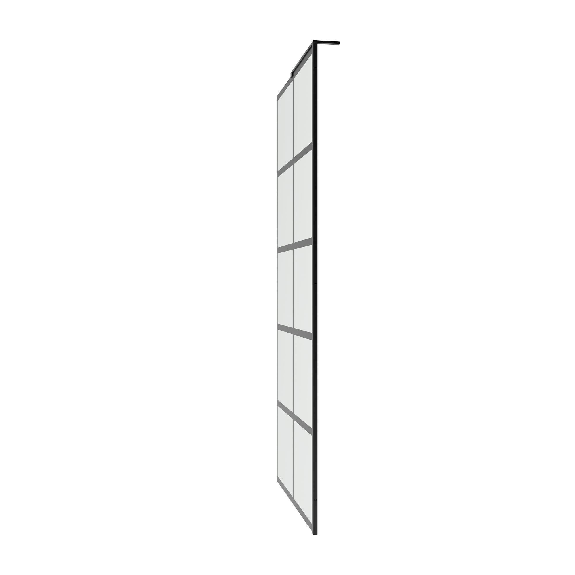 ALLY 36"/32" x 78" Single Fixed Glass Panel for Shower, Shower Door Clear Tempered Glass Framed