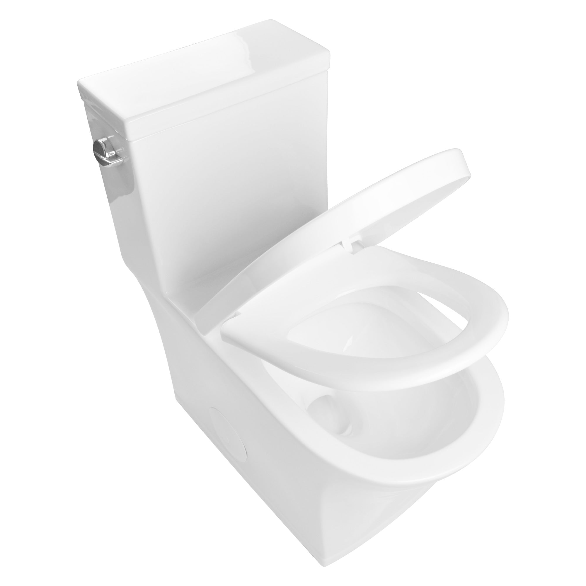 One-Piece Elongated Toilet, Dual-Flush Glazed Surface with Multiple Types