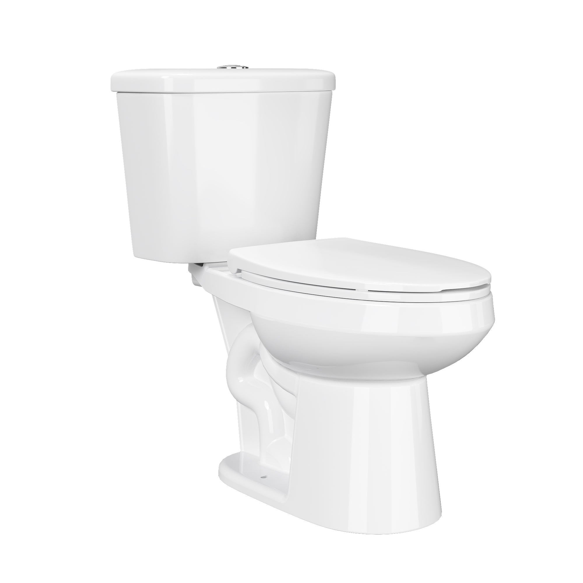 2-Piece 0.8/1.28 GPF Dual-Flush Elongated ADA Chair Height Toilet in White, MaP 1000g, Soft-Close Seat