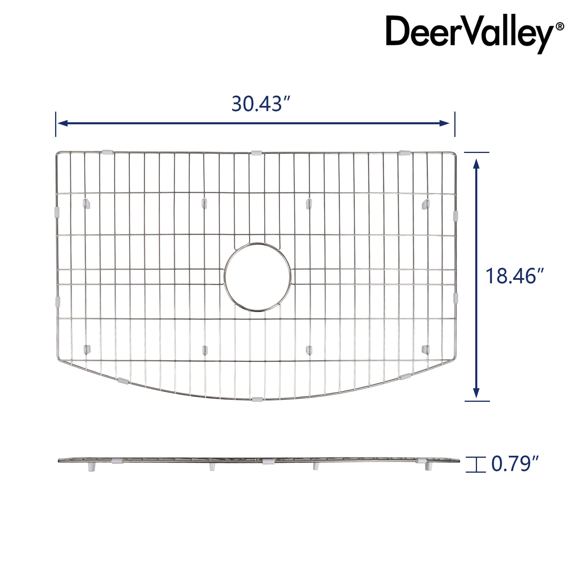 DeerValley DV-K516G16 30.51" x 18.50" Kitchen Sink Grid (Compatible with DV-1K516)