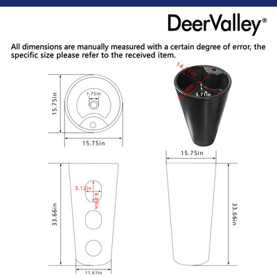 Pedestal Sinks Specifications