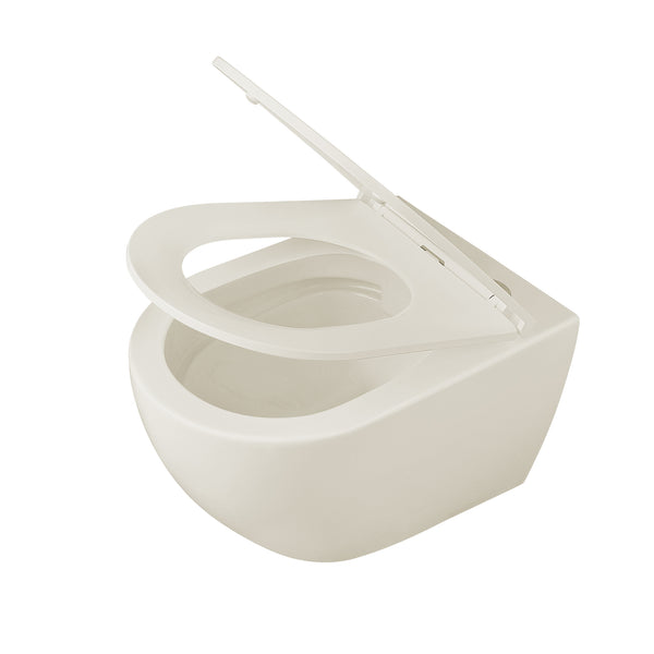 LIBERTY Wall-Hung Elongated Toilet, 1.1/1.6GPF Siphon Flushing with Multiple Colors