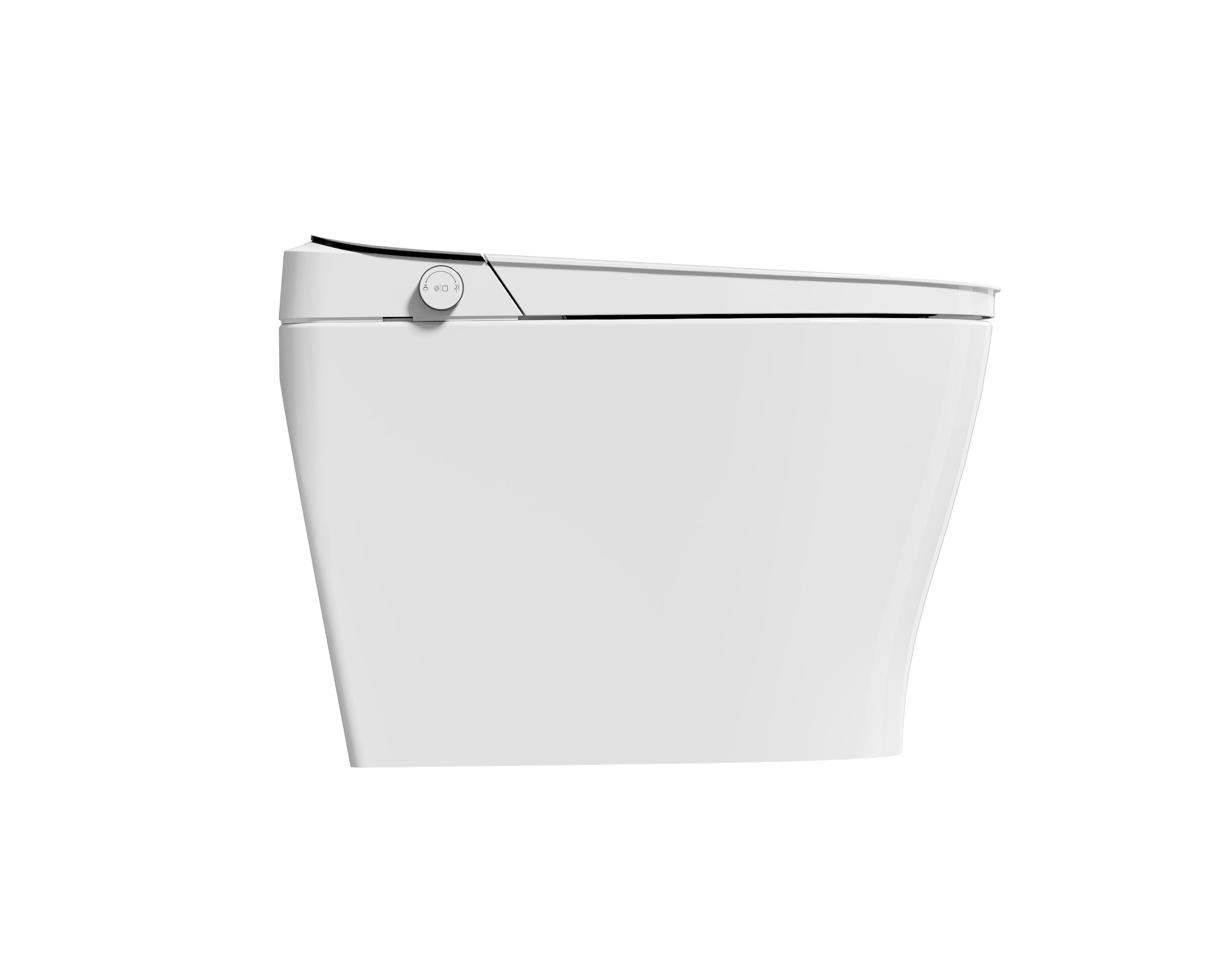 DeerValley DV-1S0450 Intelligent Elongated Toilet: Siphon Jet Flush with Integrated Bidet & Remote Control