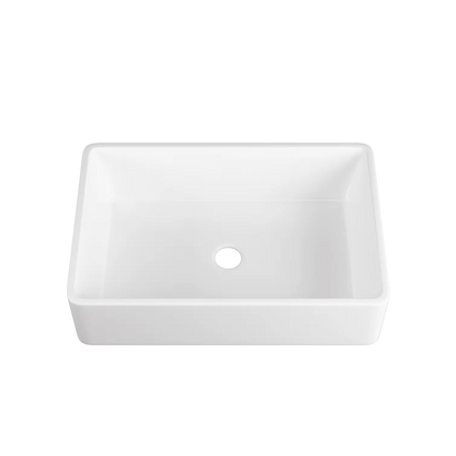 DeerValley Bath DeerValley DV-1K119 Feast 33" L x 20" W Ceramic Farmhouse Kitchen Sink Kitchen Sink