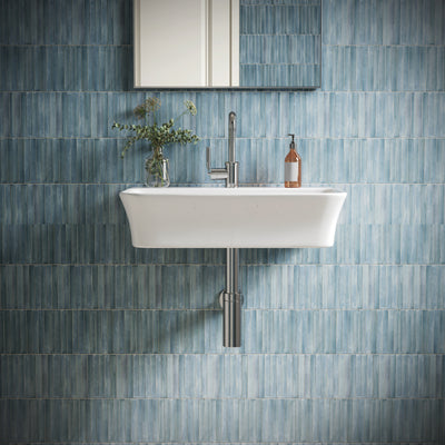DeerValley DV-1WS0476 Wall Mounted Sink Vitreous China Rectangular Basin with Overflow