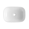 DeerValley Bath DeerValley DV-1V432 Prism White Ceramic Rectangular Vessel Bathroom Sink Vessel sink