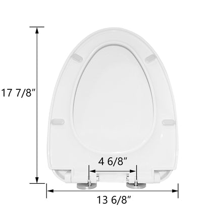 DeerValley Bath DeerValley DV-F026S11 Quick-Release Plastic Elongated polypropylene Seat (Fit with DV-1F026) Toilet Seats