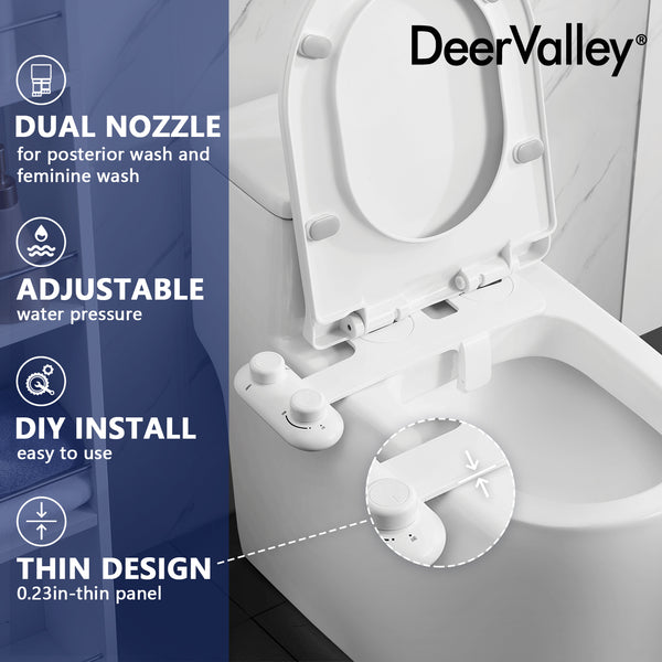 DeerValley DV-1B0095 Elongated Toilet Seat Bidet