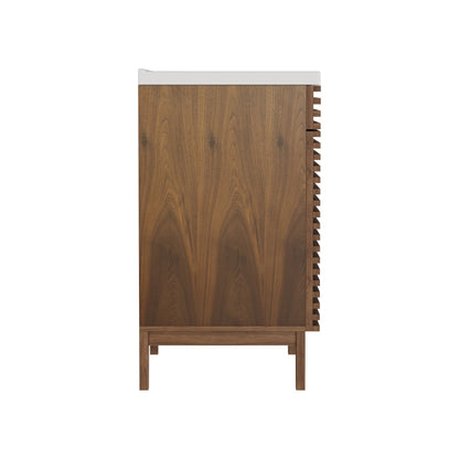 24" Rectangular Bathroom Vanity, with Ceramic Sink Top Set-up