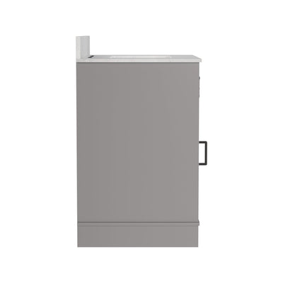 Deervalley DV-1BV0153GY 30" Rectangular Bathroom Vanity, with Ceramic Sink Top Set-up