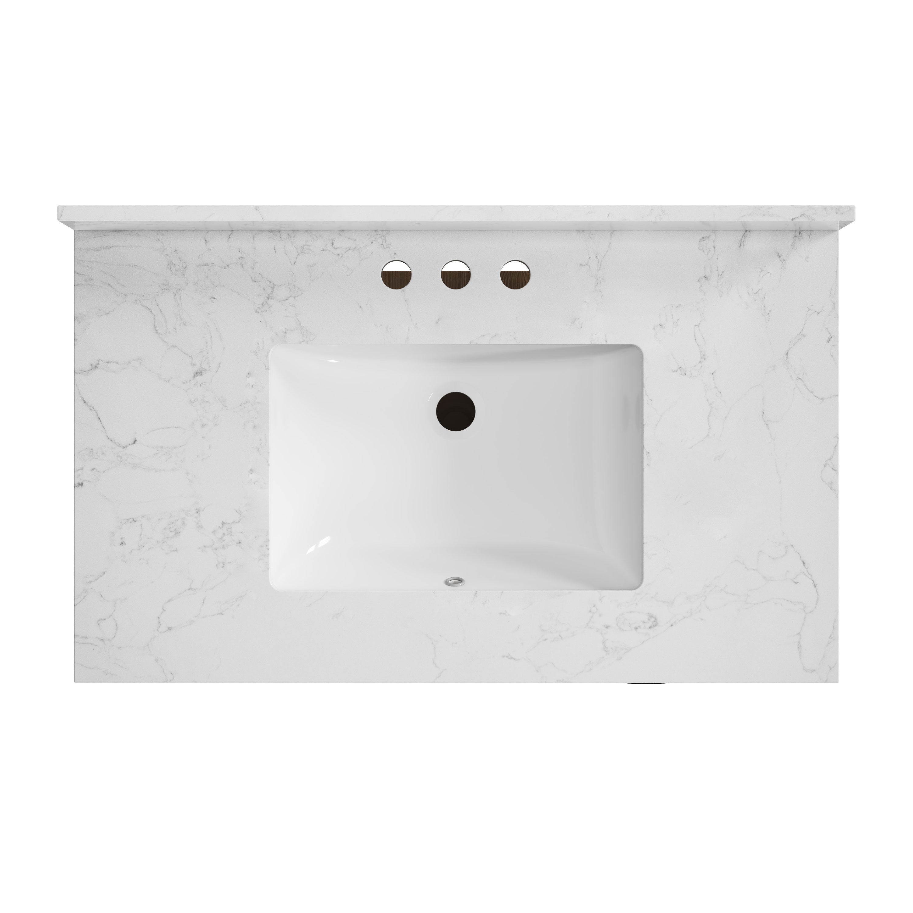 DeerValley DV-1BV0541NW Farmhouse Vanity, Natural Oak Rattan Accent, 36-in Assembled