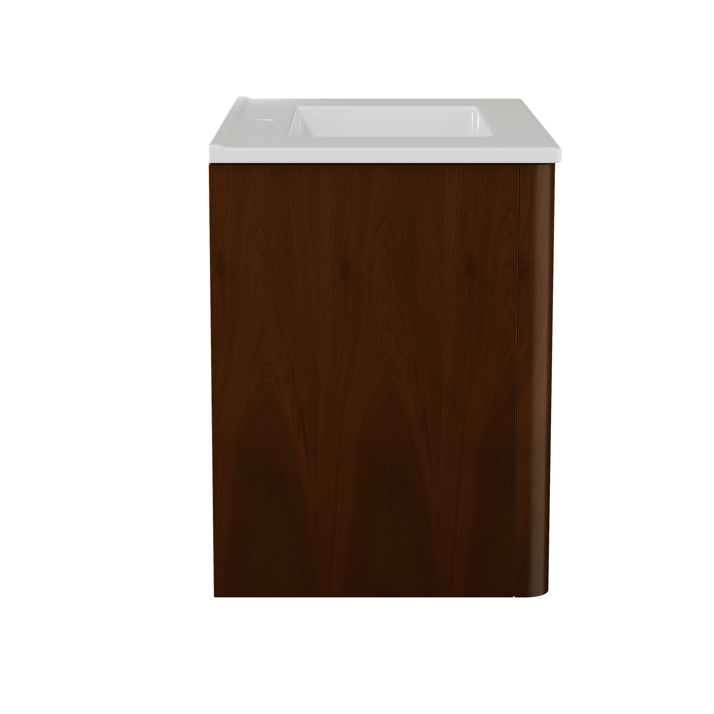 Deervalve DV-1BV0558NW Modern Wall-Mounted Single Bathroom Vanity with Ceramic Top