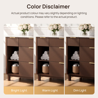 DeerValley DV-1BV0596OAK 48" Bathroom Vanity with Sink, Pre-Assembled & Soft-Close