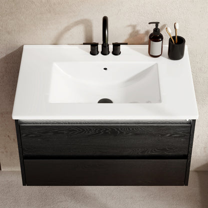DeerValley DV-1BV0601B Shaker Bathroom Vanity, Integrated Sink & Space-Saving