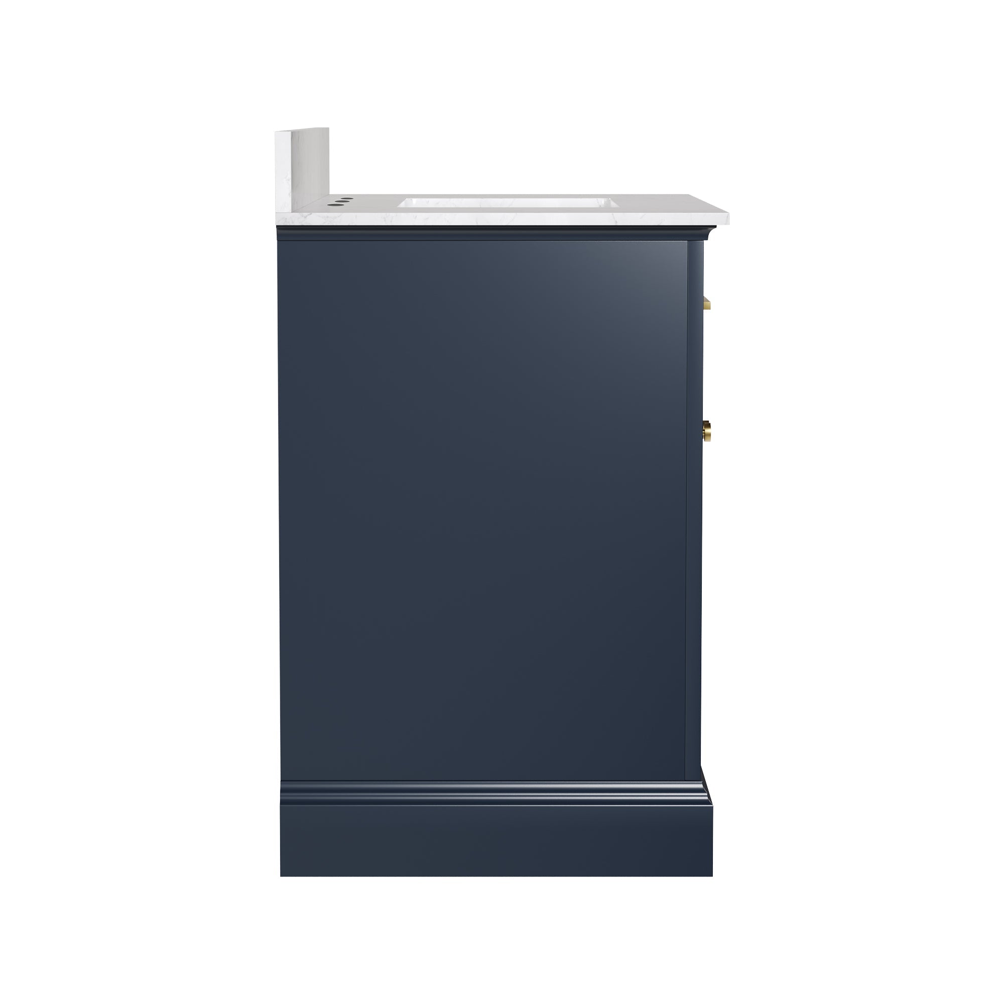 36" Rectangular Bathroom Vanity, with Ceramic Sink Top Set-up