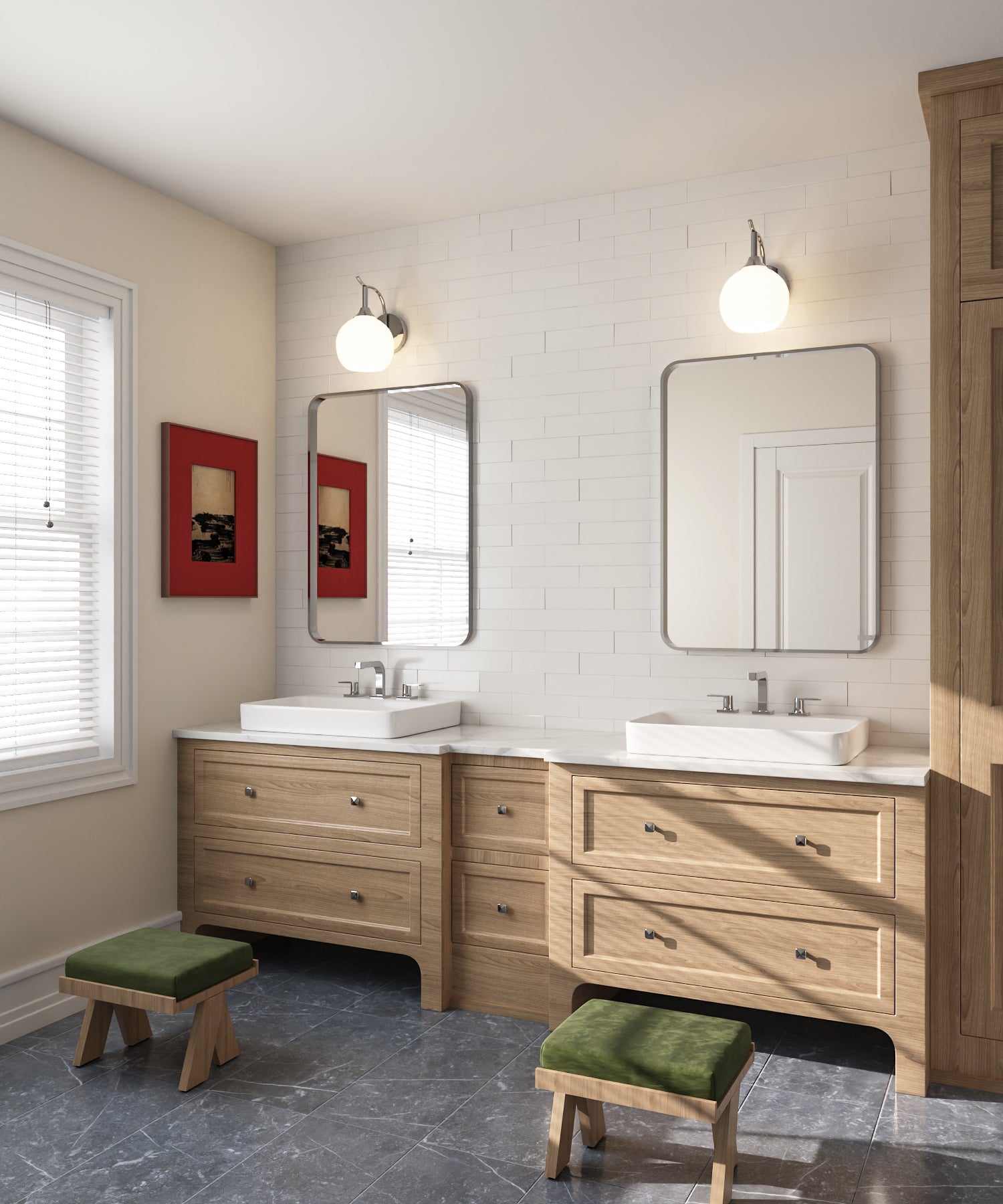 18.9" Rectangular Drop-in Bathroom Sink, Overflow Hole