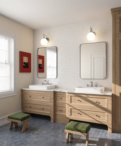 18.9" Rectangular Drop-in Bathroom Sink, Overflow Hole