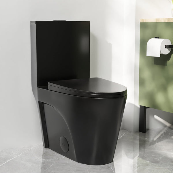 DeerValley DV-1F0027 Ace 1.6 GPF Dual-Flush Elongated One-Piece Toilet (Seat Included)
