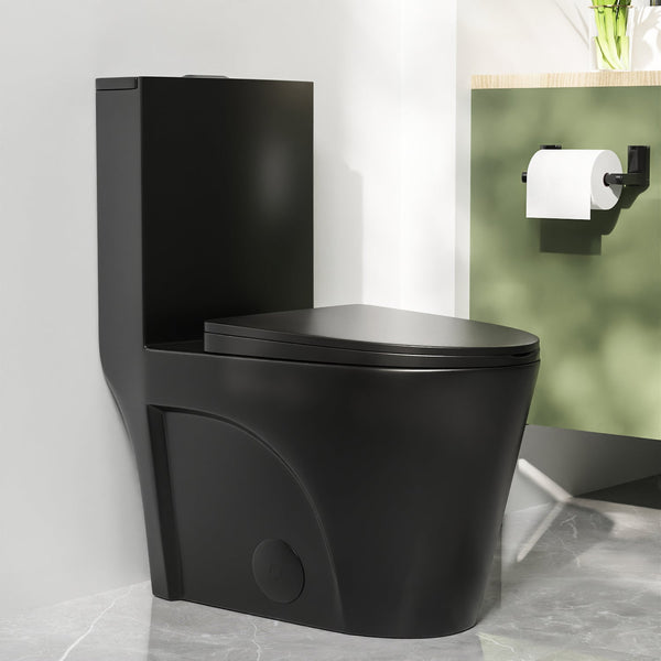 DeerValley DV-1F0027 Ace 1.6 GPF Dual-Flush Elongated One-Piece Toilet (Seat Included)