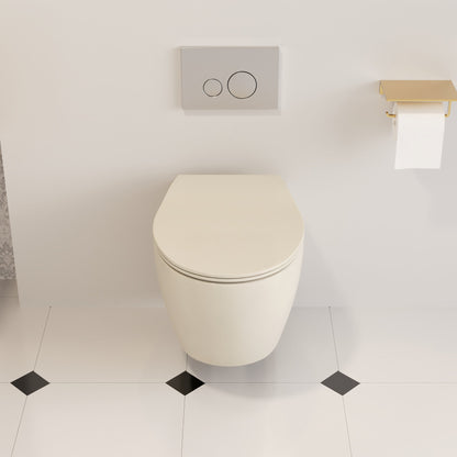 LIBERTY Wall-Hung Elongated Toilet, 1.1/1.6GPF Dual-Flush  with Multiple Colors