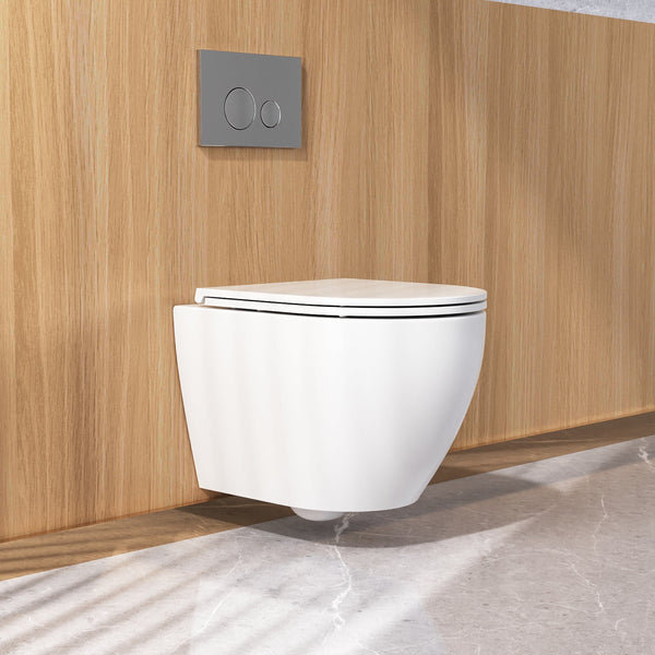 DeerValley DV-1F0070 Liberty 1.6 GPF Elongated Wall Hung Toilets (Seat Included)