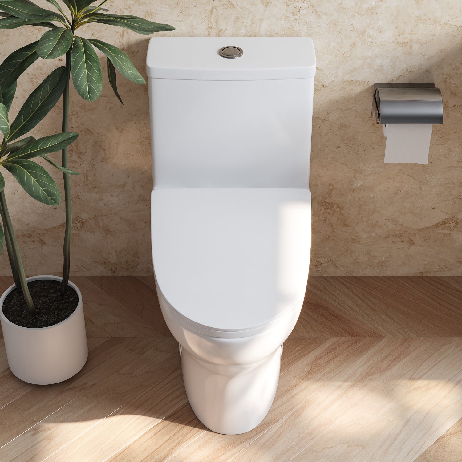 ALLY One-Piece Elongated Toilet, 12" Rough-in Dual-Flush