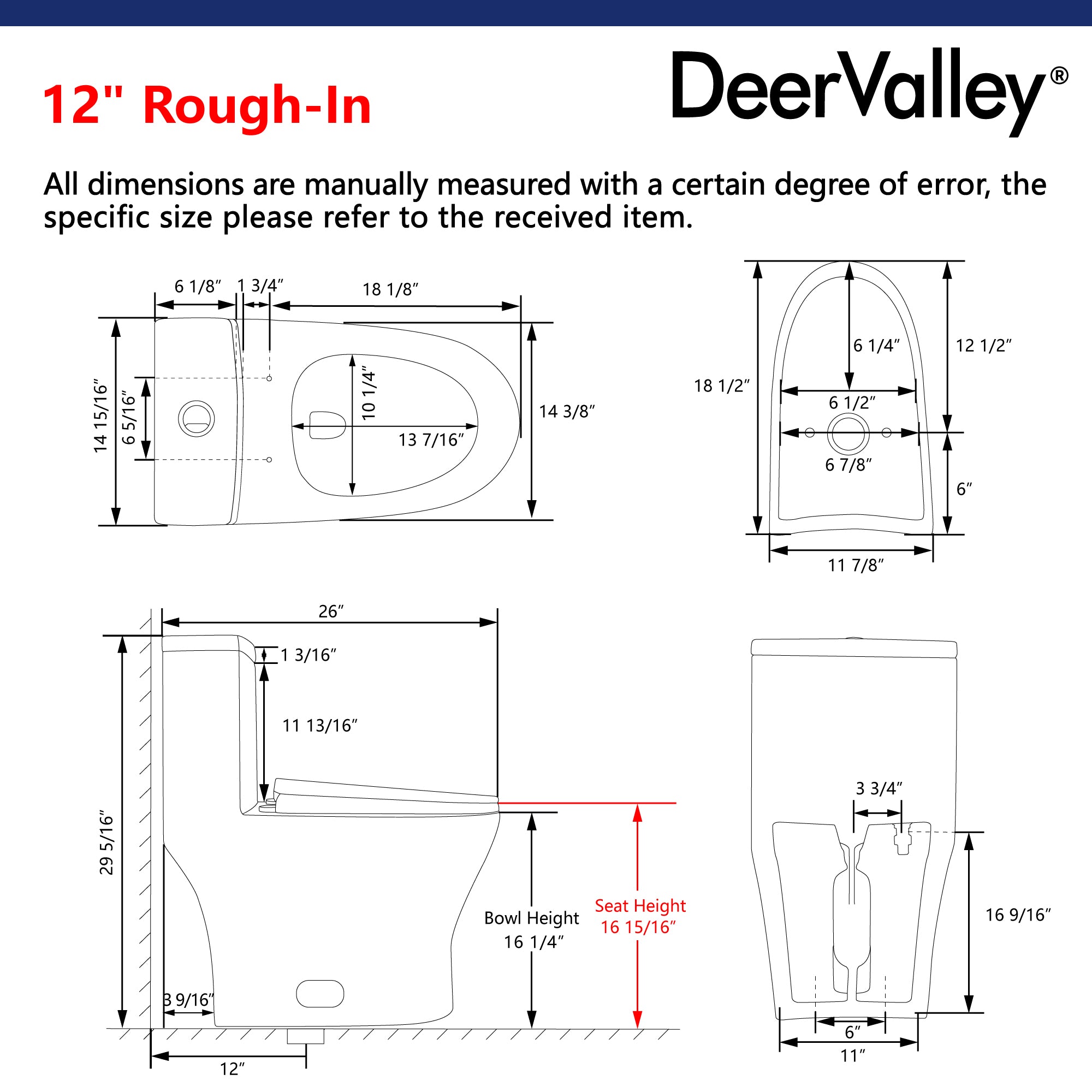 ALLY One-Piece Elongated Toilet, 12" Rough-in Dual-Flush