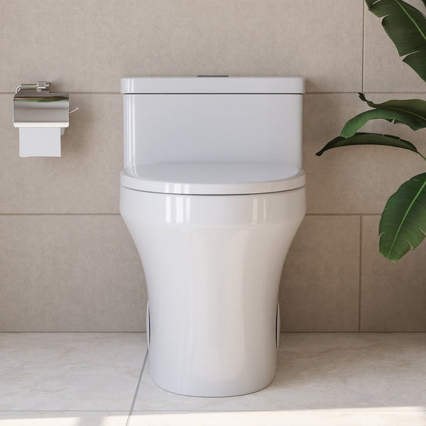 DeerValley DV-1F0075 Prism Dual-Flush Elongated Comfortable Seat Height One-Piece Toilet (Seat Included)