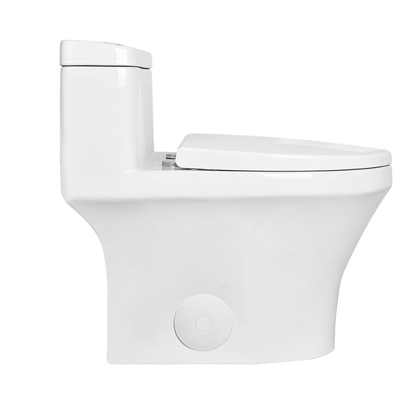 DeerValley DV-1F0075 Prism Dual-Flush Elongated Comfortable Seat Height One-Piece Toilet (Seat Included)
