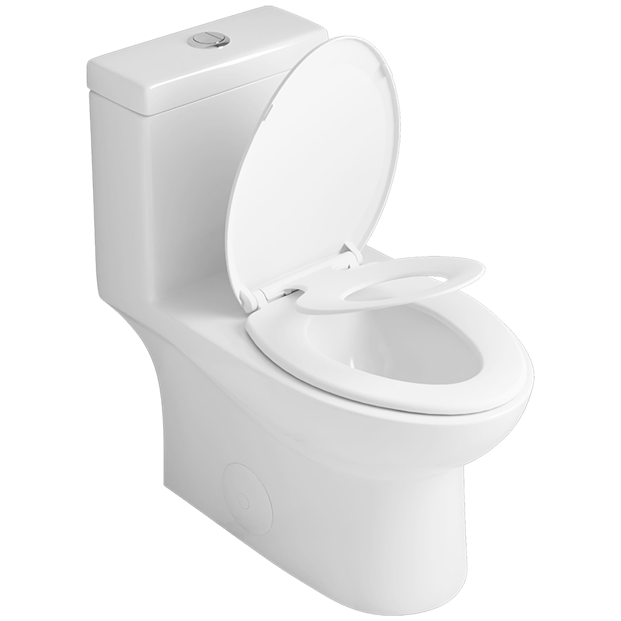 ALLY One-Piece Elongated Toilet, 1.1/1.6GPF Dual-Flush  with Multiple Colors